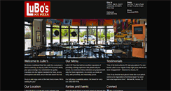 Desktop Screenshot of lubosnypizza.com